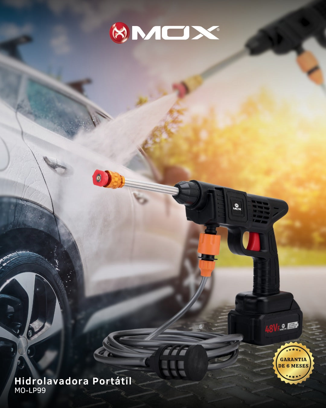 Hidrolavadora Portátil Inalámbrica MOX - Modelo: MO-LP99